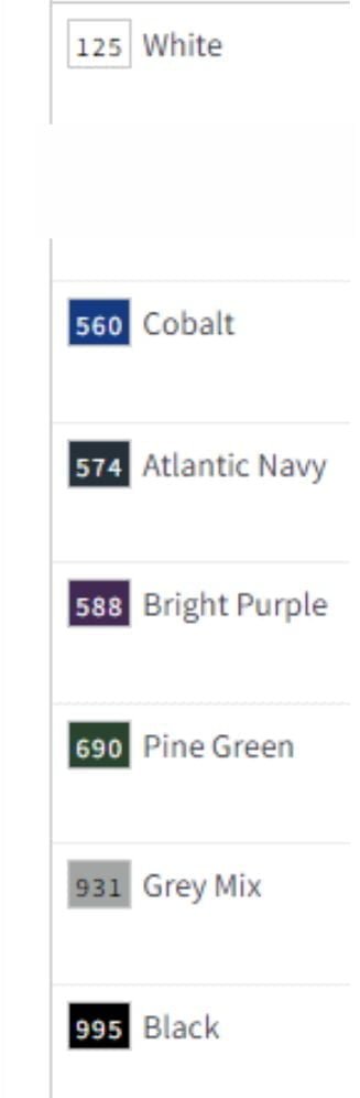 PADDLECREEK LADIES COLOURS